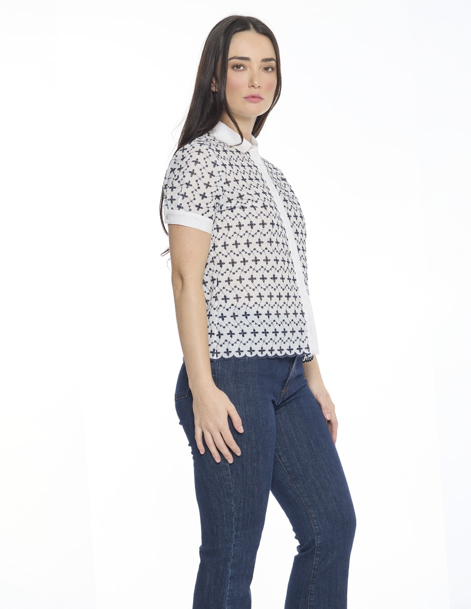 Blusa Hazel manga corta para mujer 2
