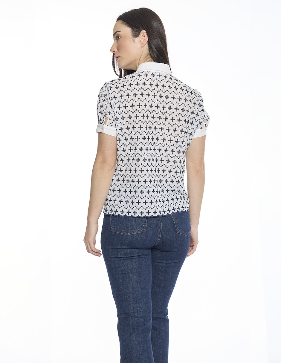 Blusa Hazel manga corta para mujer 3
