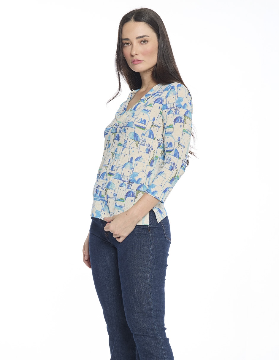 Blusa Hazel manga 3/4 para mujer 2