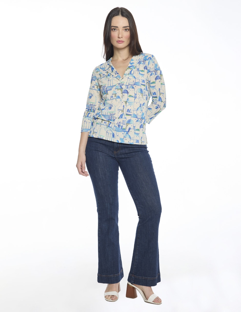 Blusa Hazel manga 3/4 para mujer 5