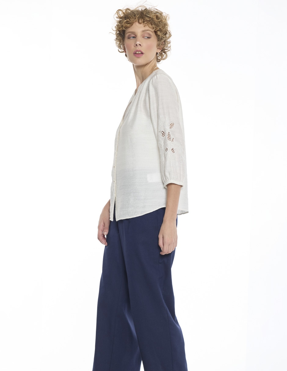 Blusa Foley´s Hazel manga 3/4 para mujer 3