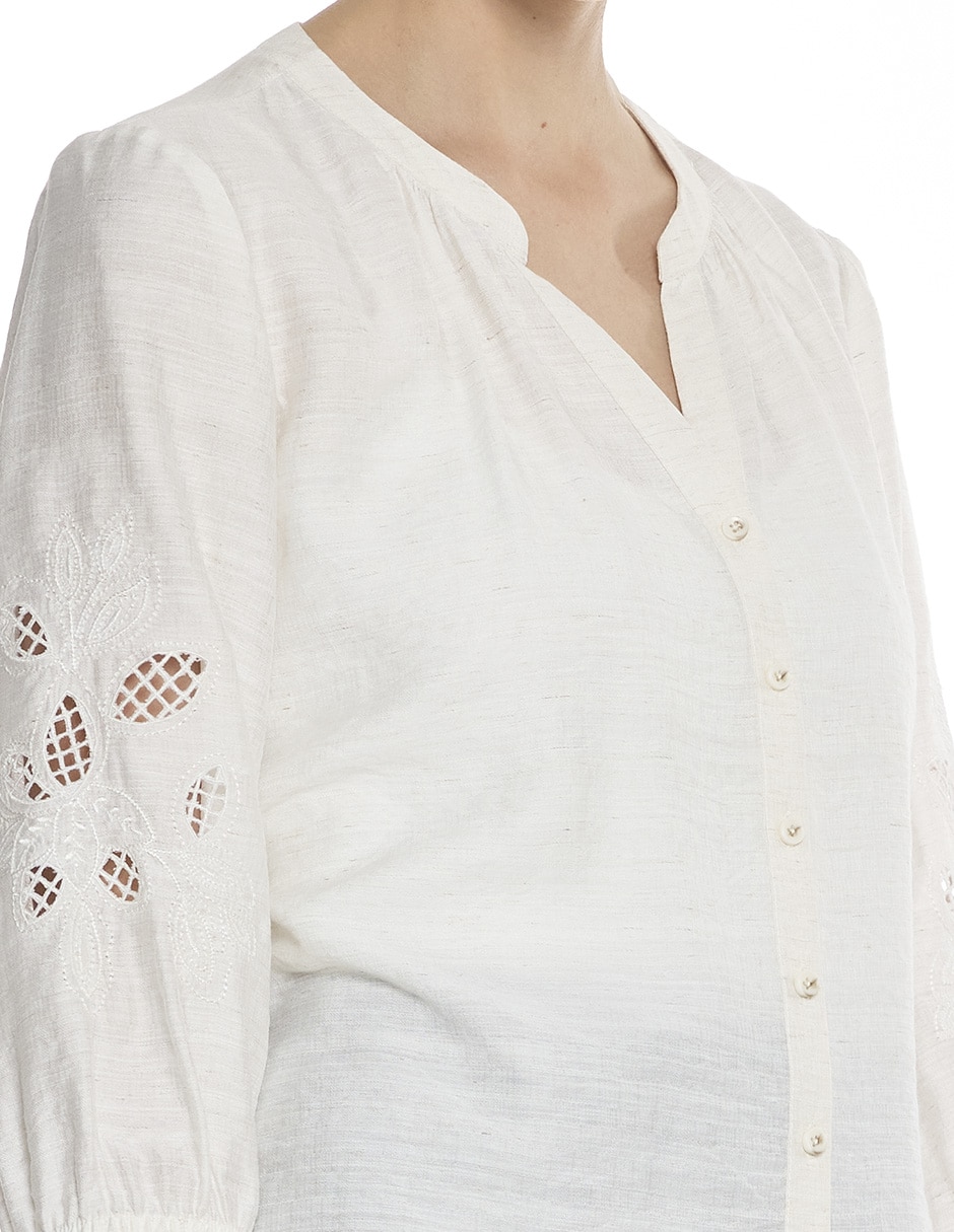 Blusa Foley´s Hazel manga 3/4 para mujer 5