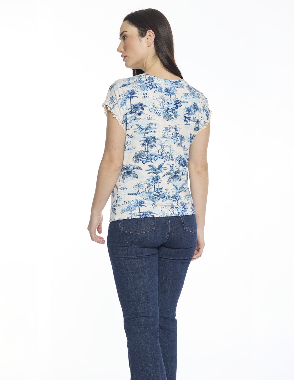 Blusa Hazel manga corta para mujer 3