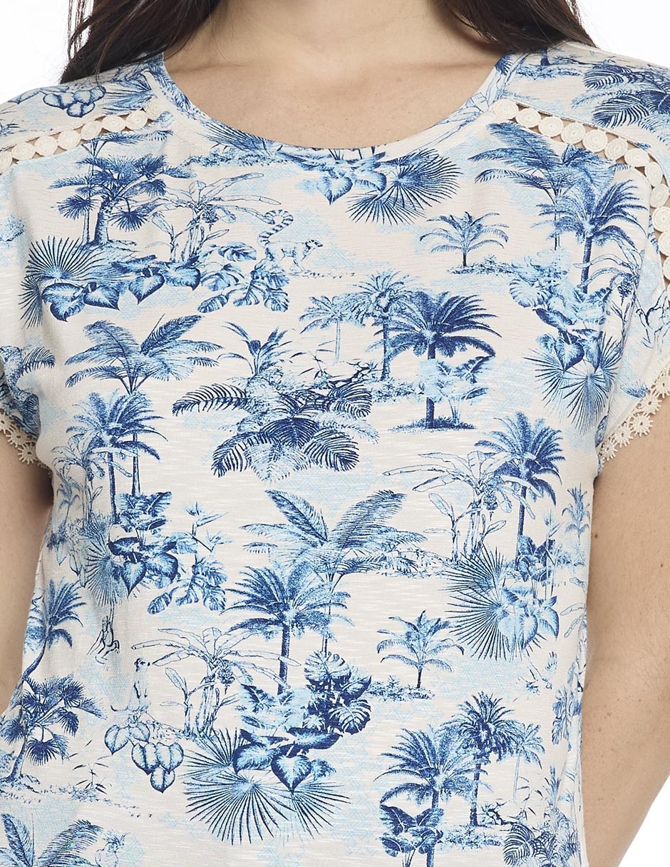 Blusa Hazel manga corta para mujer 4