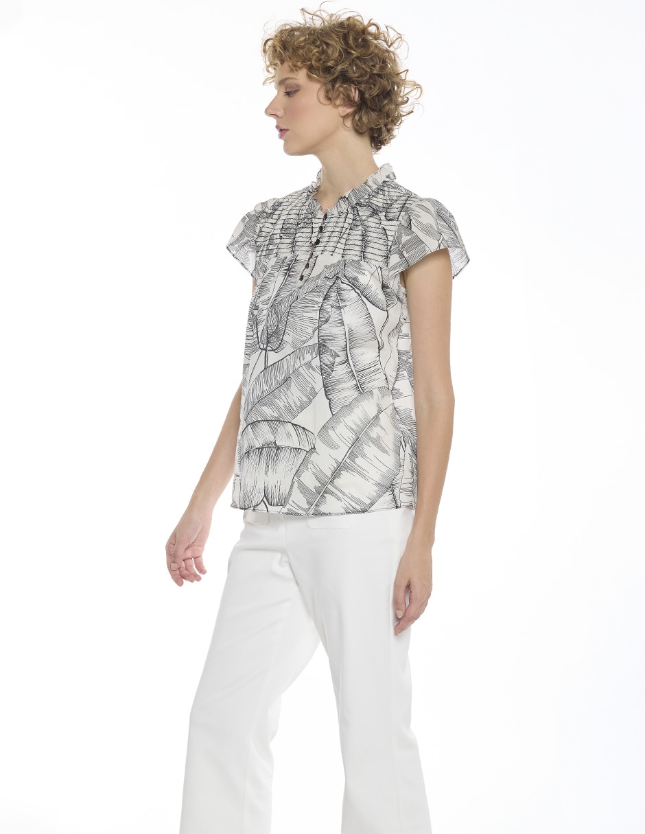 Blusa Hazel manga corta para mujer 2
