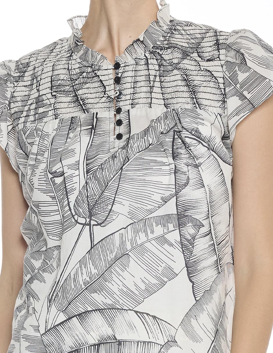 Blusa Hazel manga corta para mujer 4