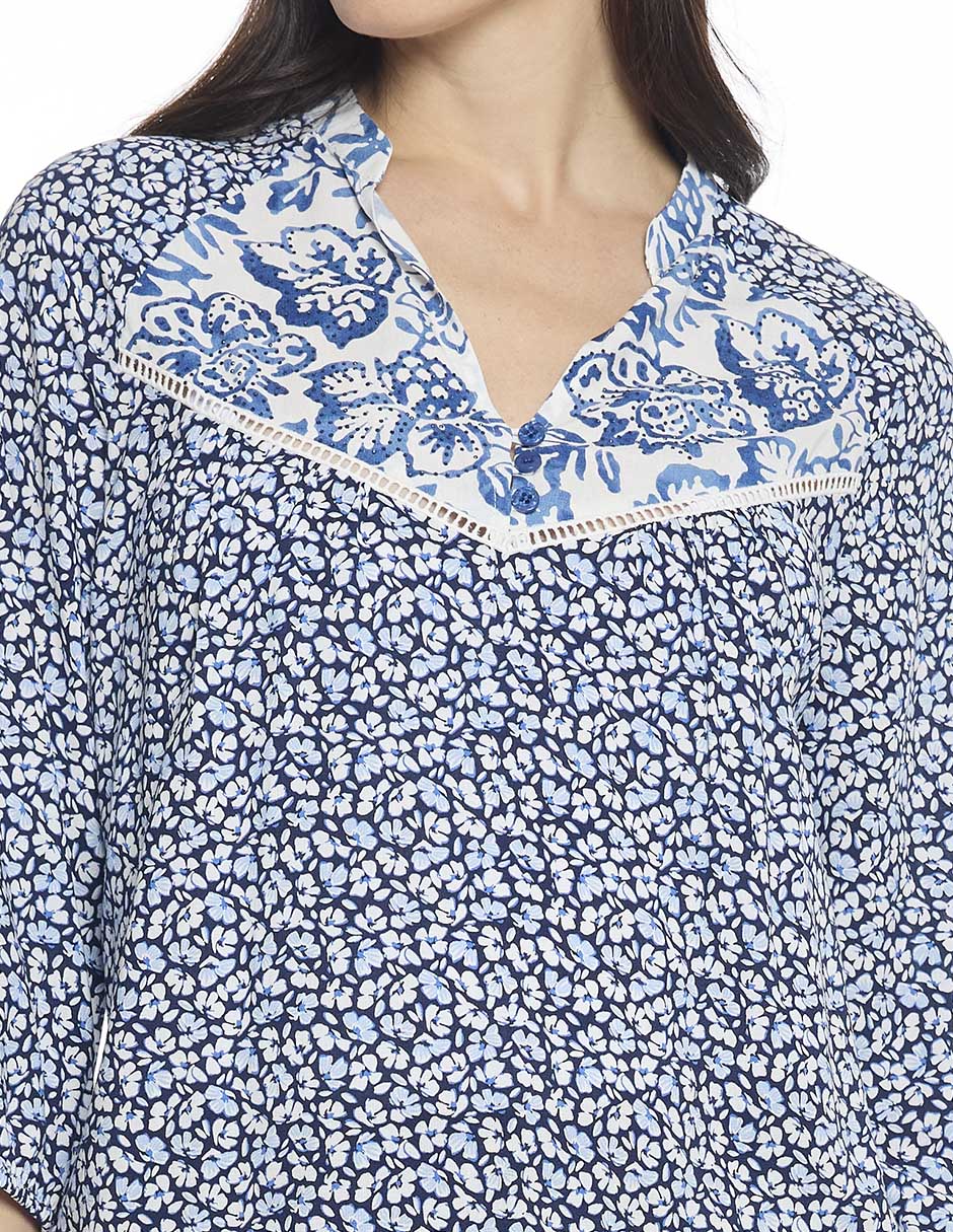 Blusa Agathe manga 3/4 para mujer 4