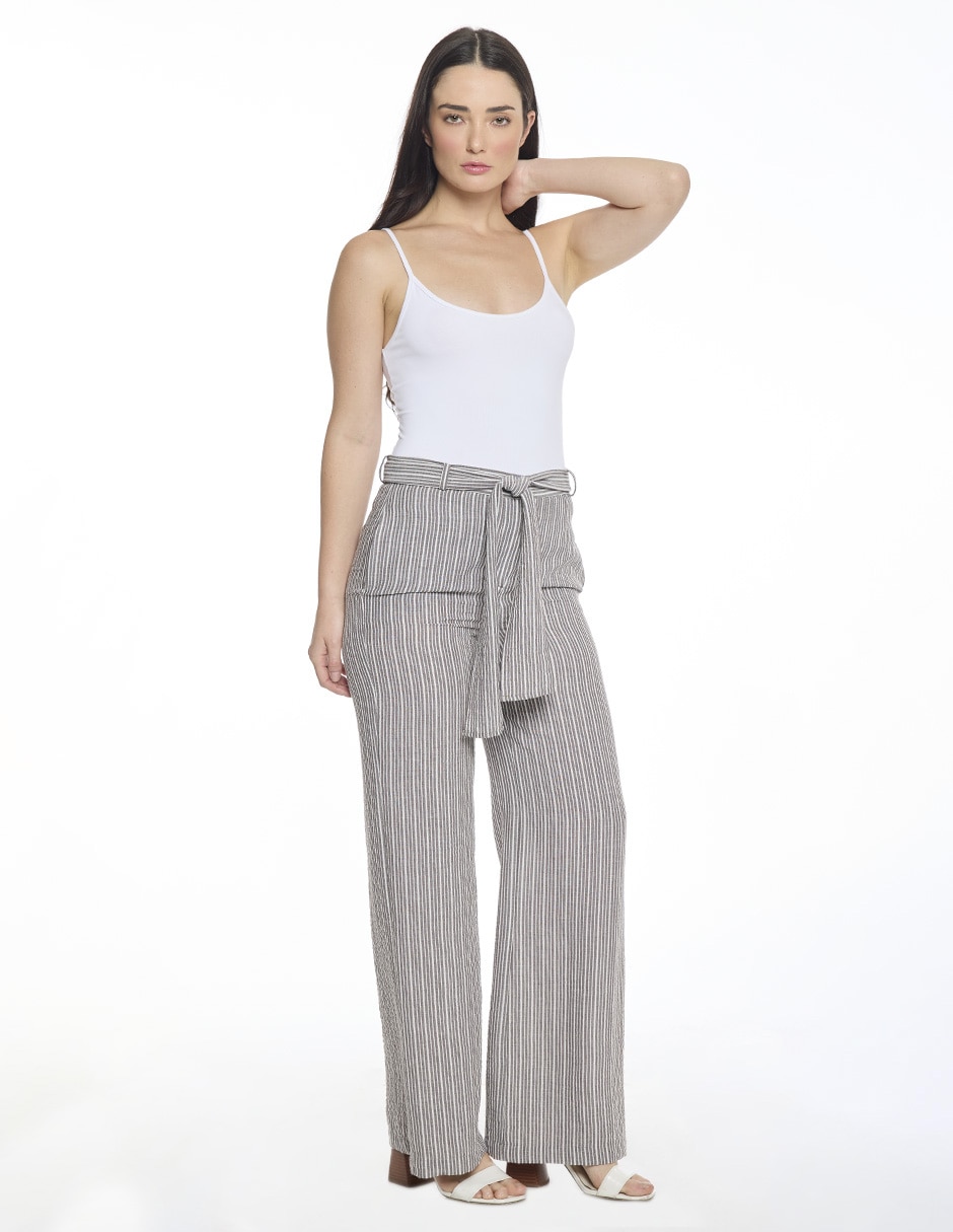 Pantalón de vestir amplio para mujer 2