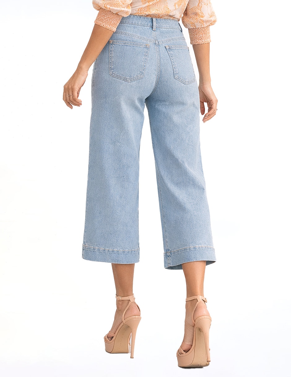 Jeans wide leg para mujer 4