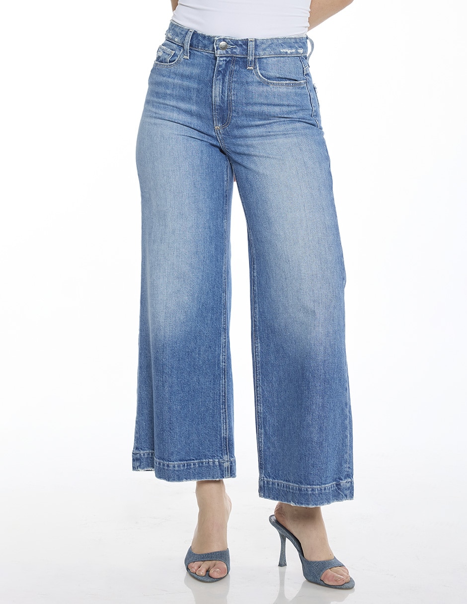 Jeans Coulotte acampanado 126974 para mujer