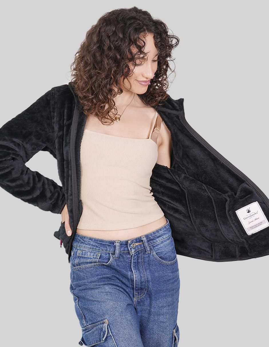 "chamarra" casual greenlander no impermeable "de" poliéster "para mujer"