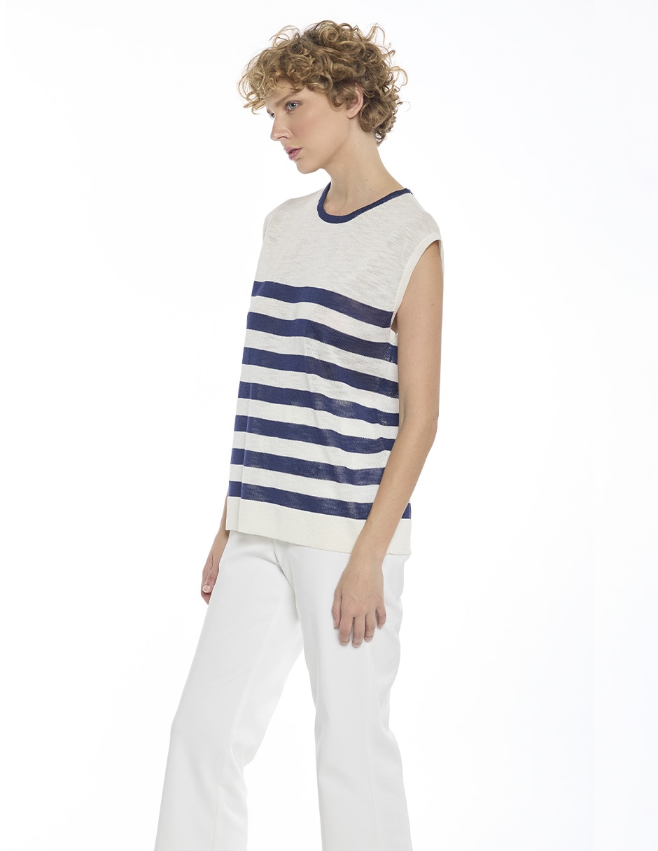 Suéter cuello redondo para mujer 3