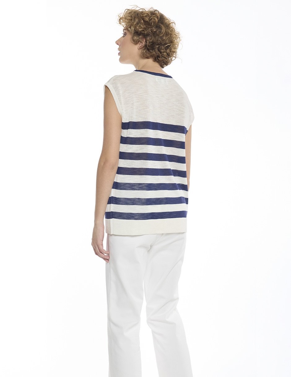 Suéter cuello redondo para mujer 4