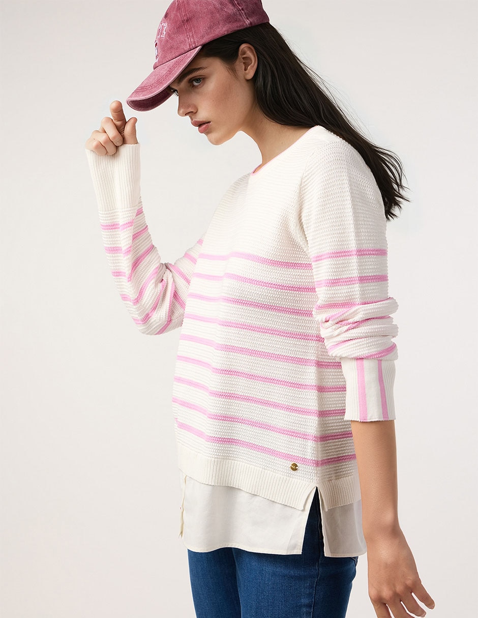 Suéter cuello redondo para mujer 3