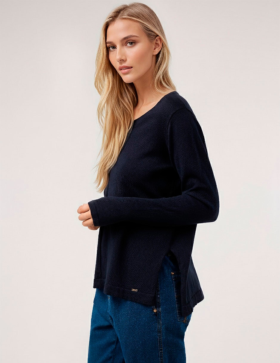 Suéter cuello V para mujer 3