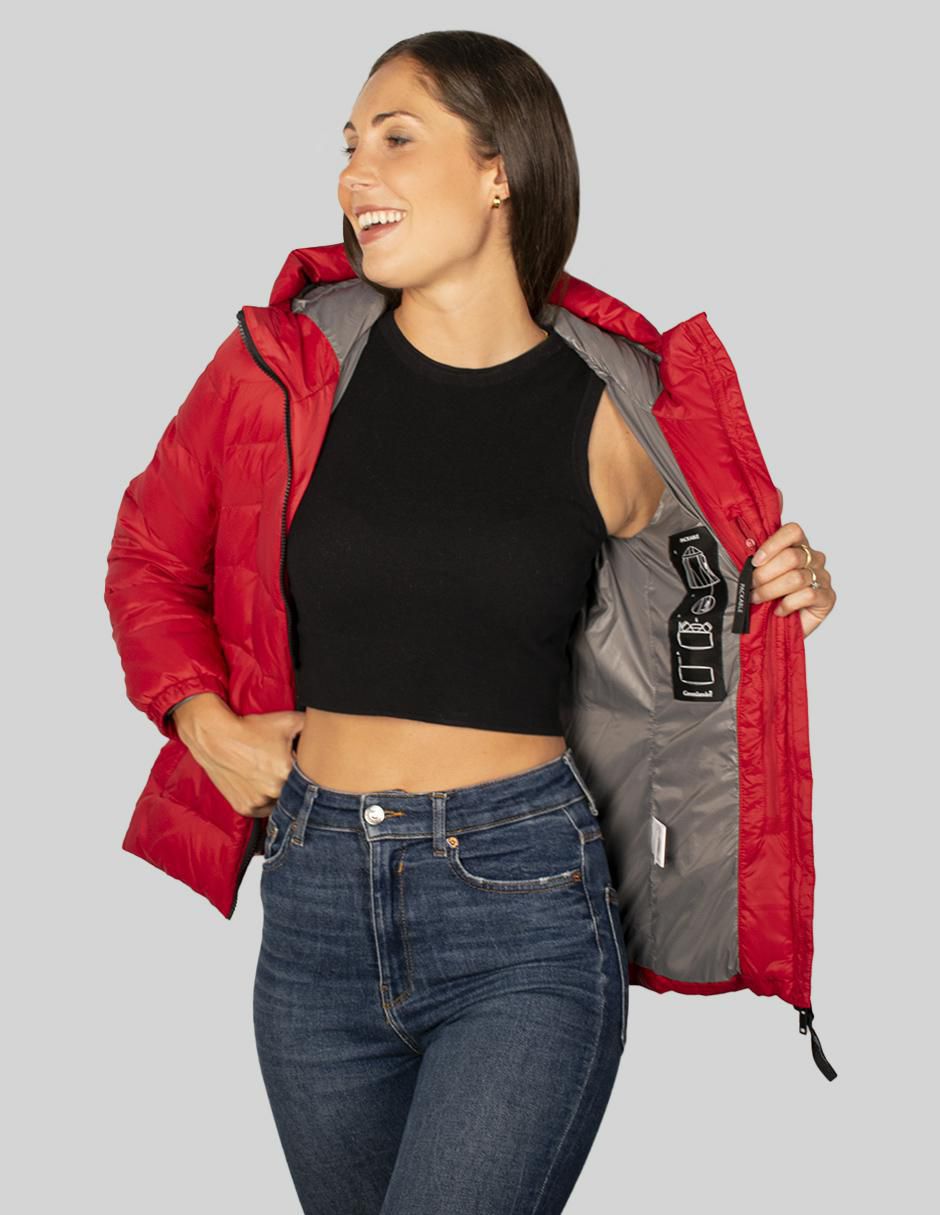 "chamarra" acolchada greenlander no impermeable "de" poliéster "para mujer"