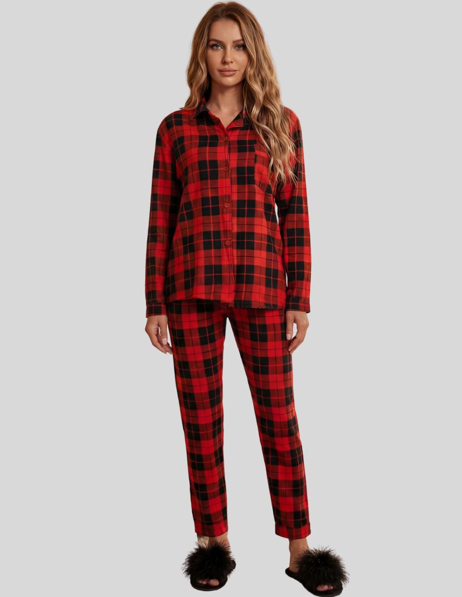 "conjunto pijama" malabis pijamas navideñas no aplica "para mujer"