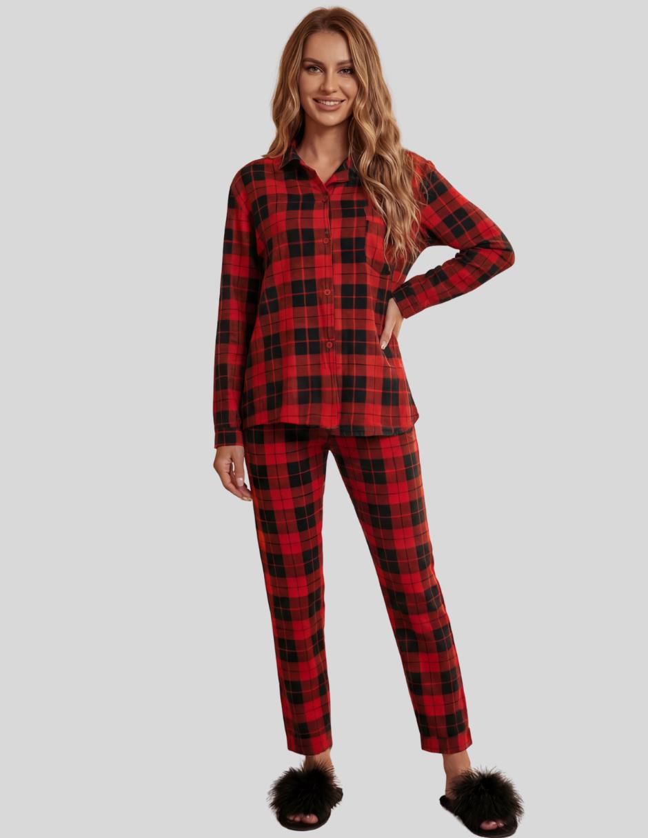 "conjunto pijama" malabis pijamas navideñas no aplica "para mujer"
