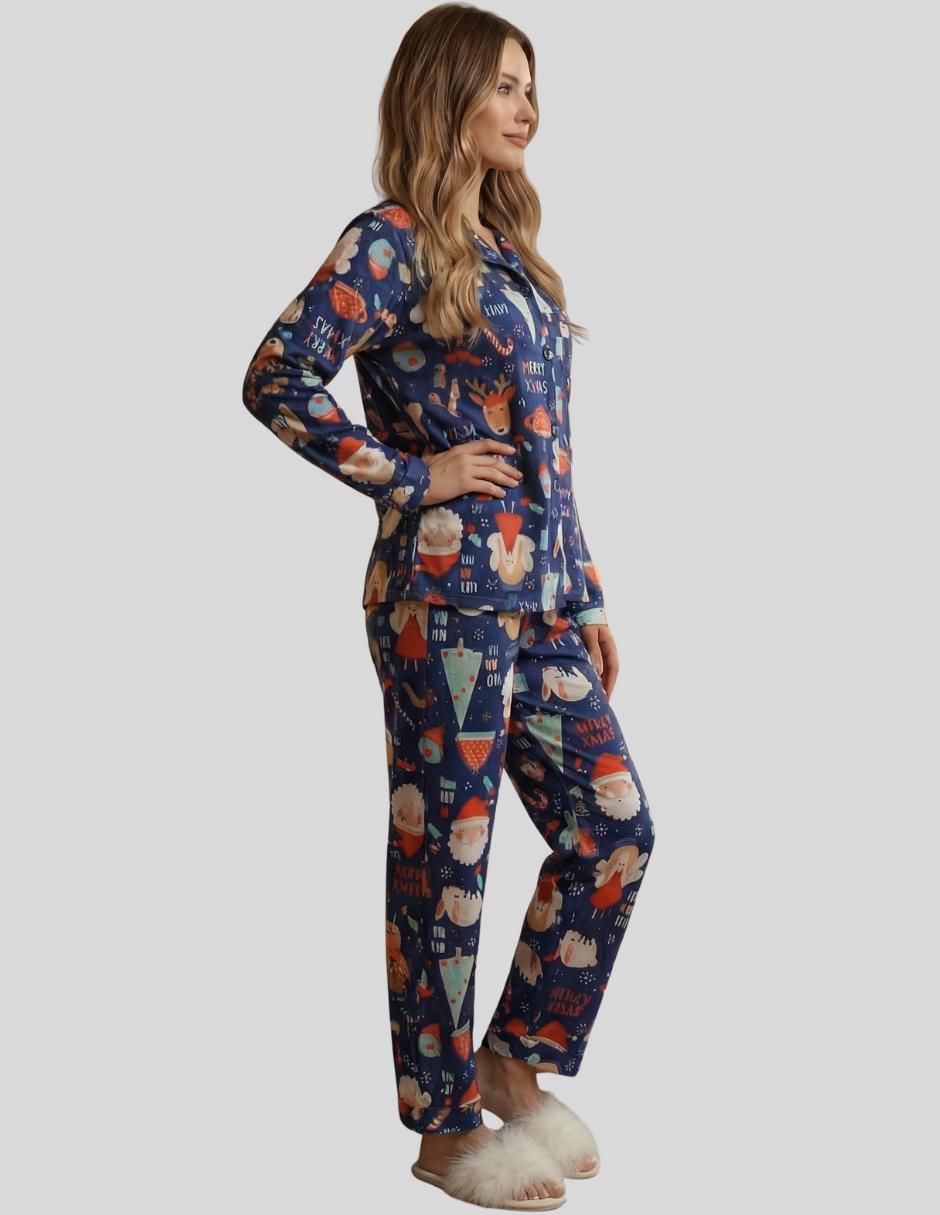 "conjunto pijama" malabis pijamas navideñas no aplica "para mujer"