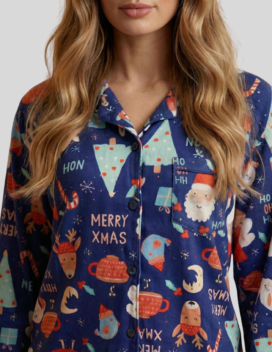 "conjunto pijama" malabis pijamas navideñas no aplica "para mujer"