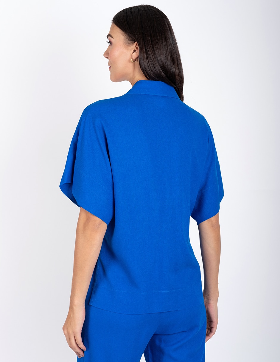 Blusa manga corta para mujer 4