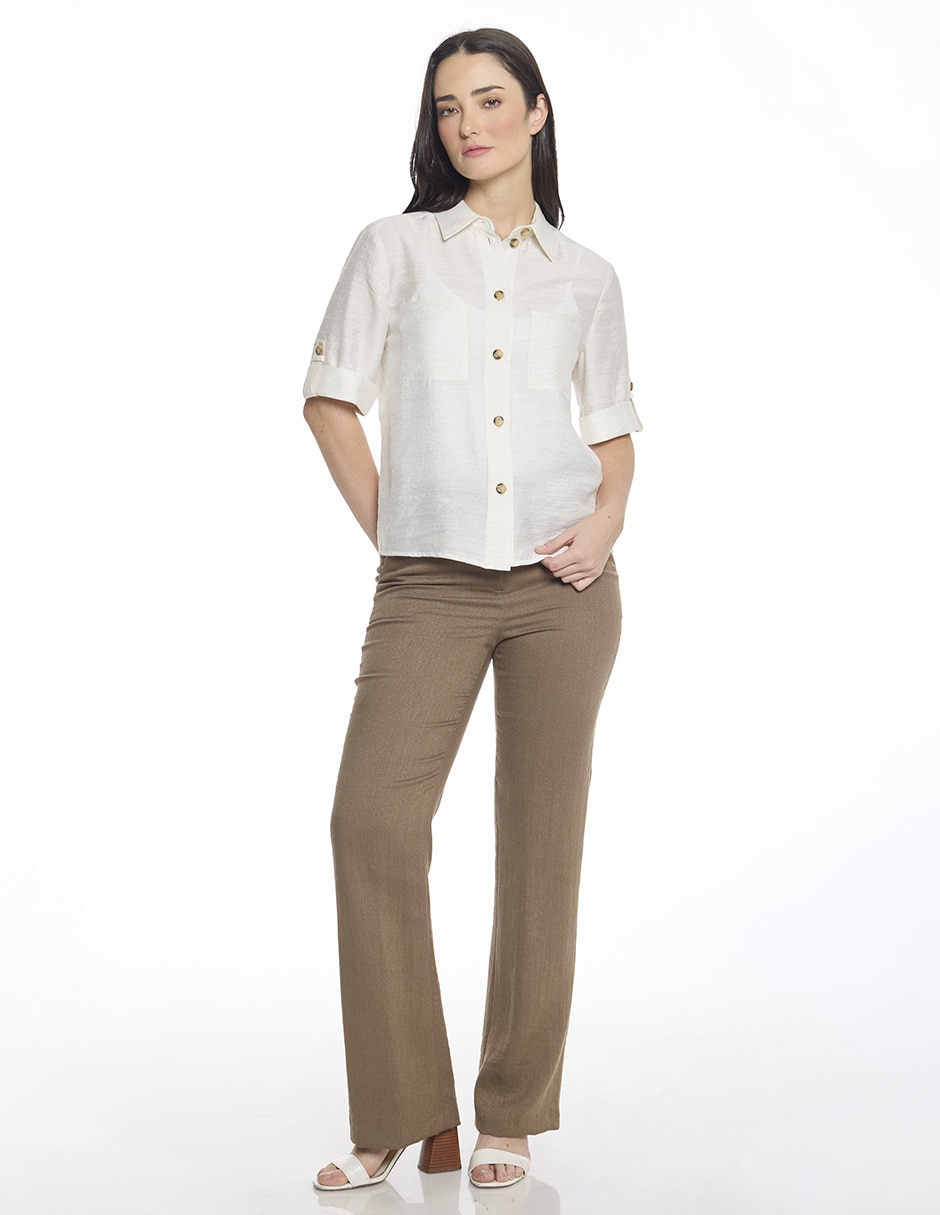 Blusa manga al codo para mujer 2