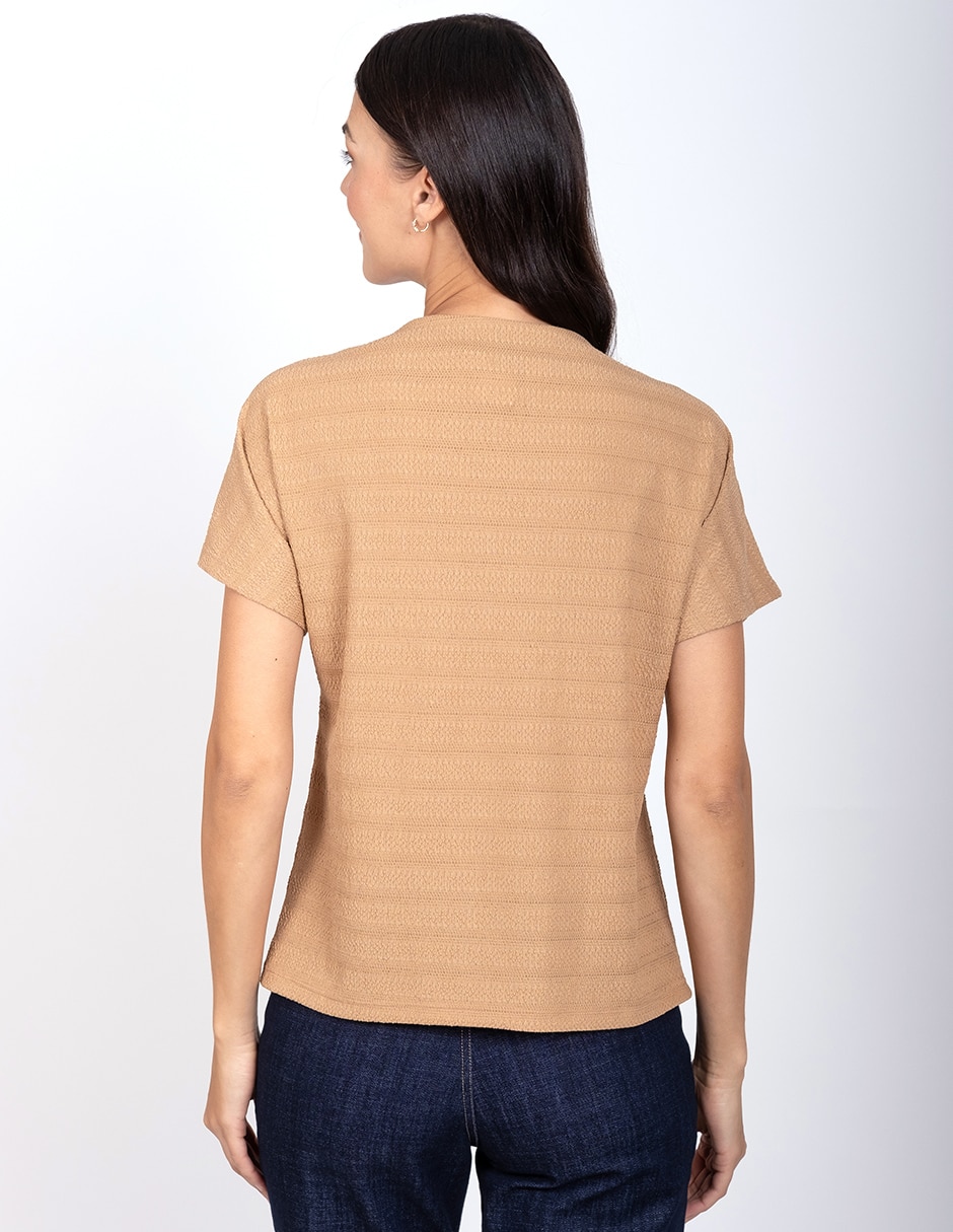 Blusa manga corta para mujer 4