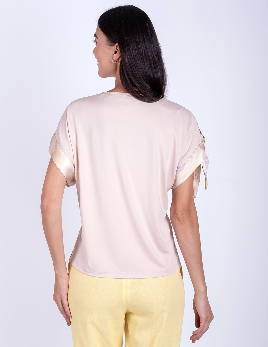 Blusa manga corta para mujer 4