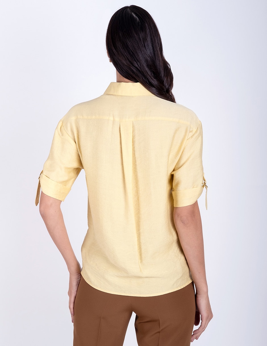 Blusa manga corta para mujer 4