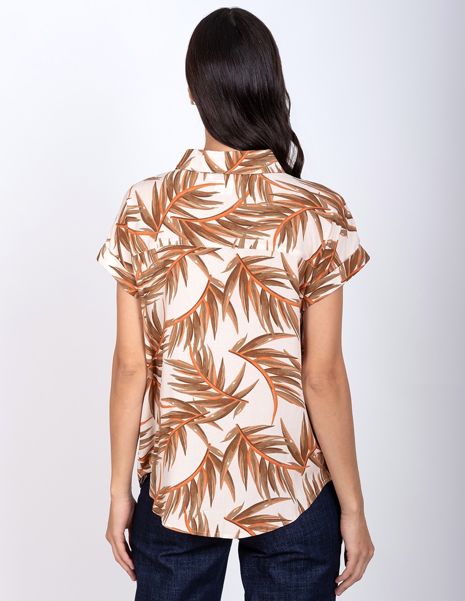 Blusa manga corta para mujer 4