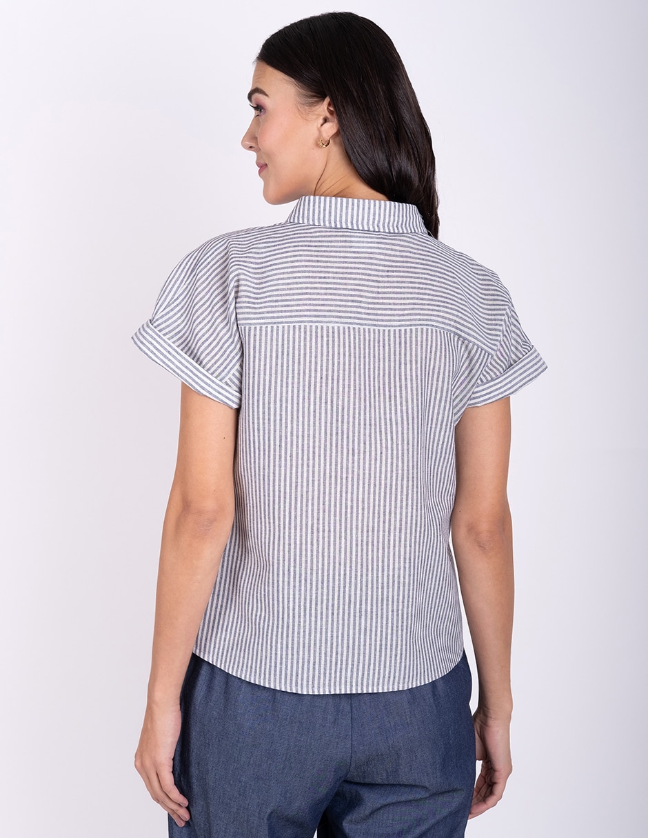 Blusa manga corta para mujer 4