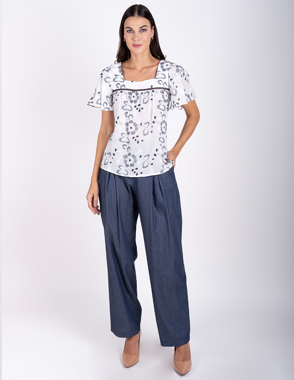 Blusa manga corta para mujer 2