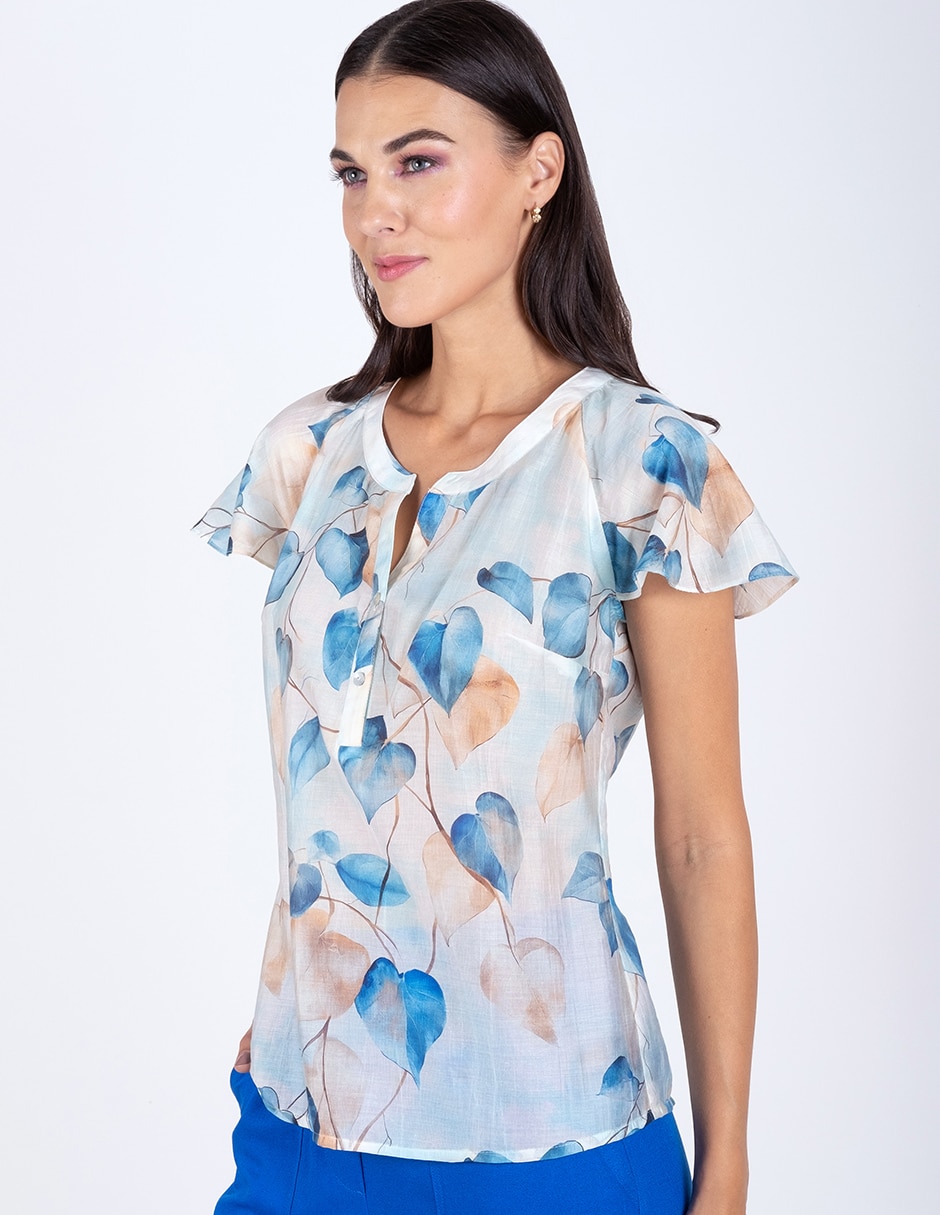 Blusa manga corta para mujer 3