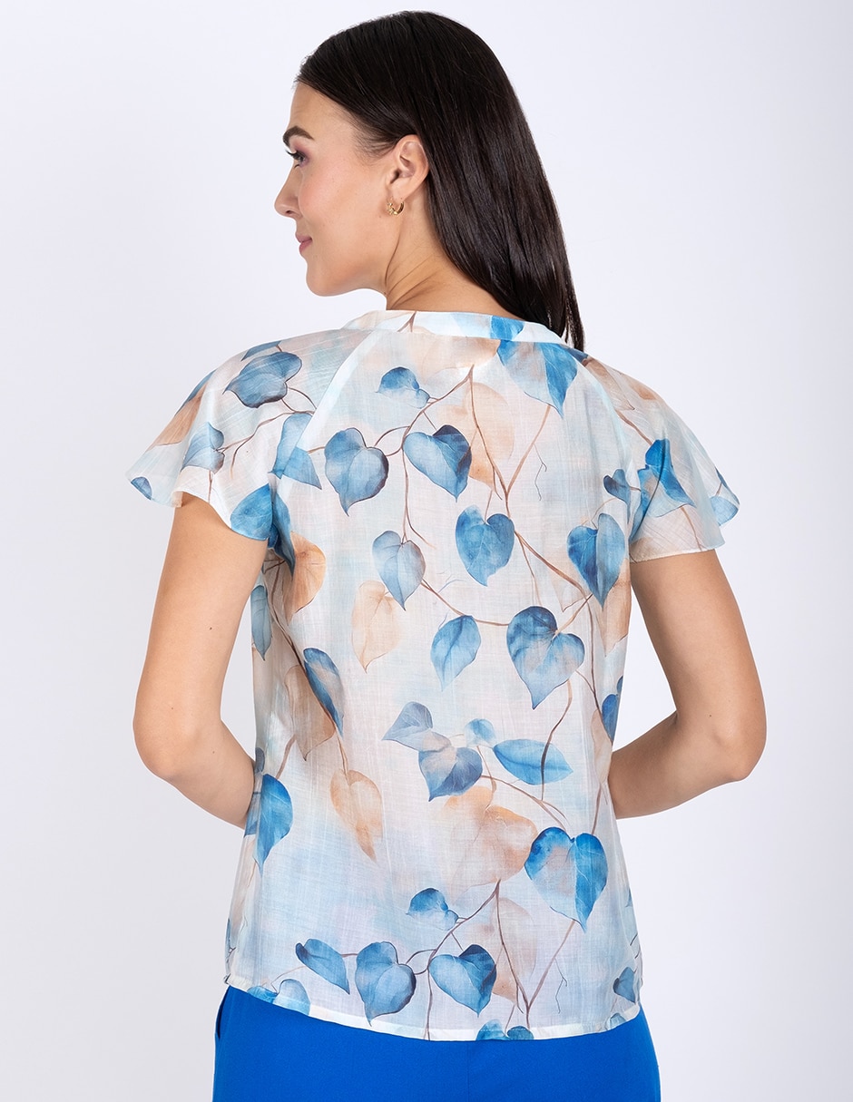 Blusa manga corta para mujer 4