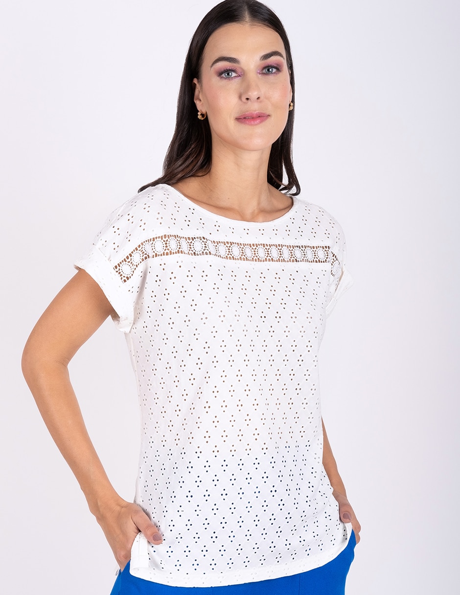 Blusa manga corta para mujer 3