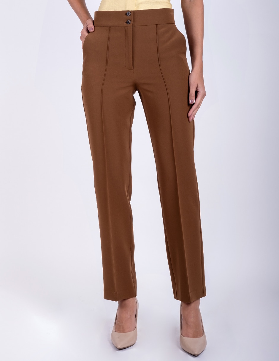 Pantalón de vestir straight para mujer