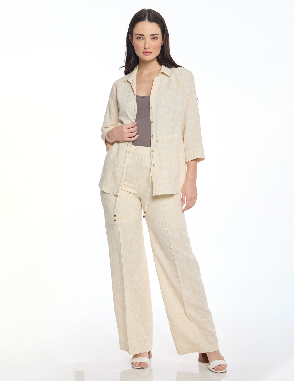 Blusa camisera manga 3/4 para mujer 2