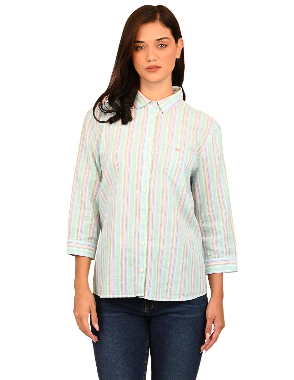 Blusa manga 3/4 para mujer