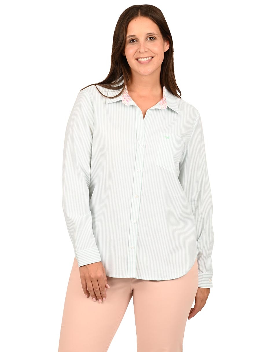 Blusa manga larga para mujer