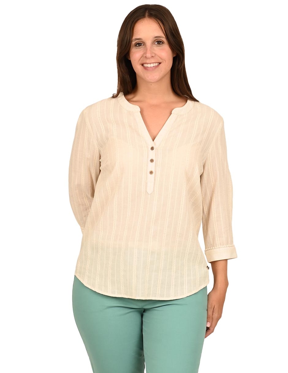 Blusa manga 3/4 para mujer