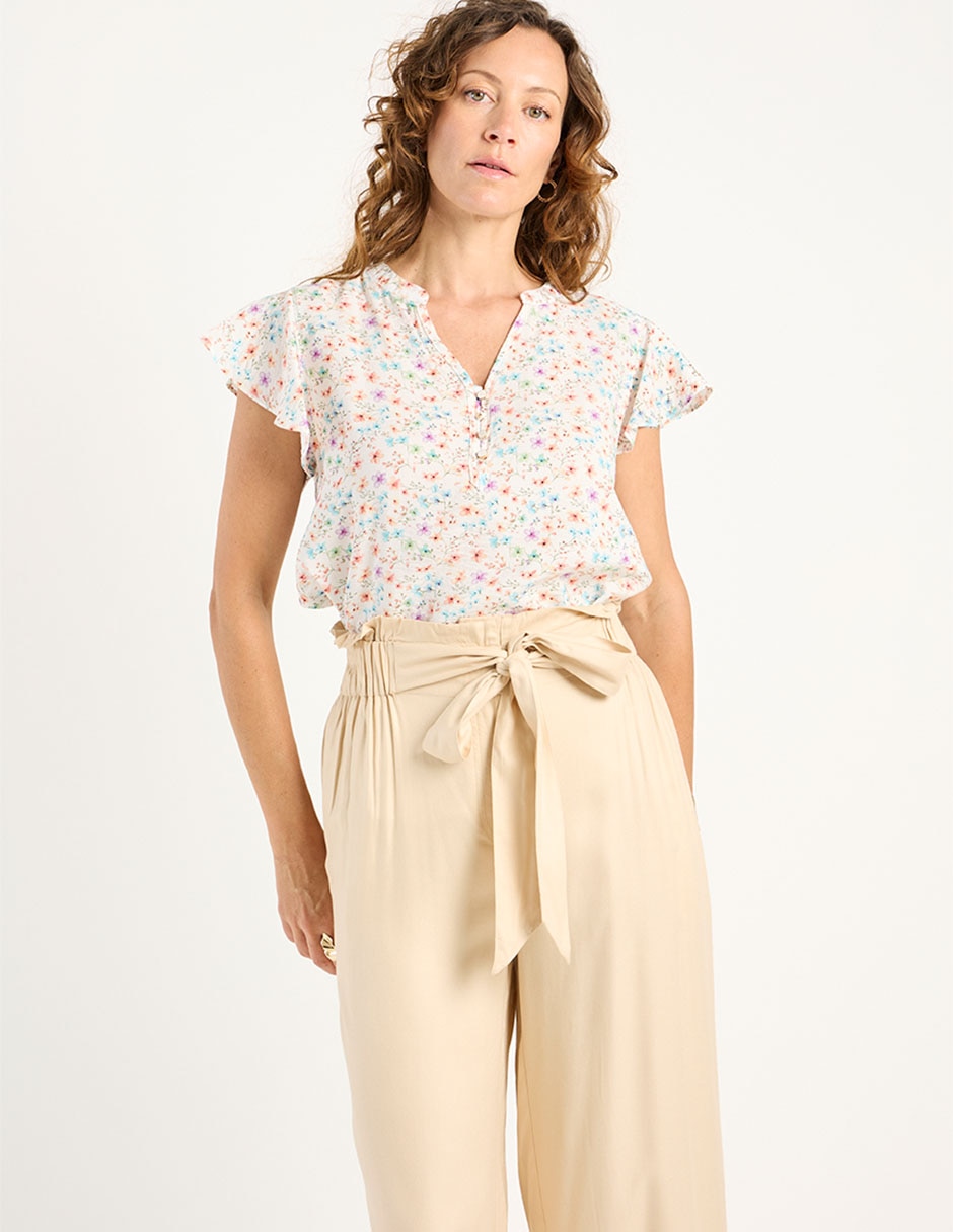 Blusa manga corta para mujer 2