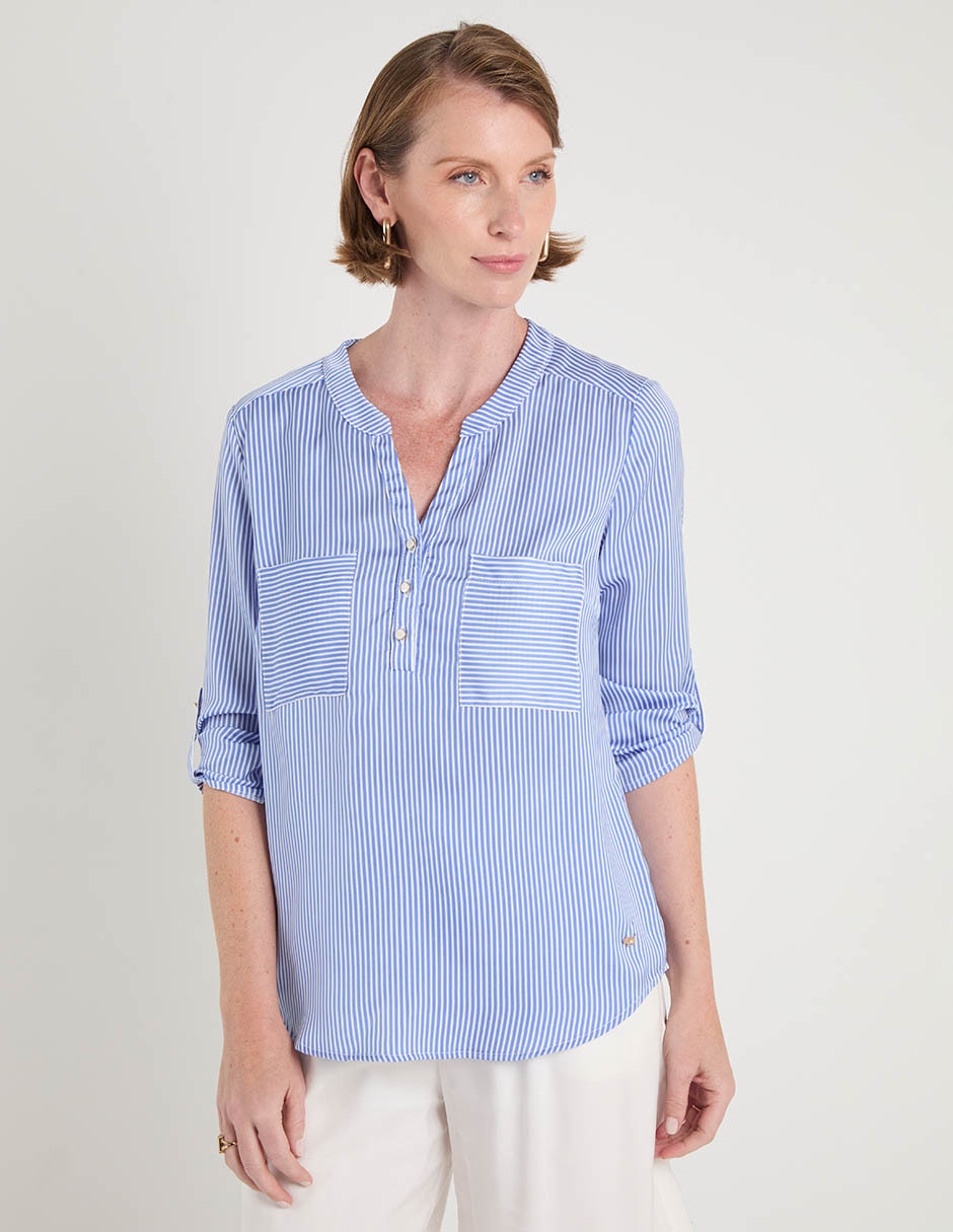 Blusa manga 3/4 para mujer