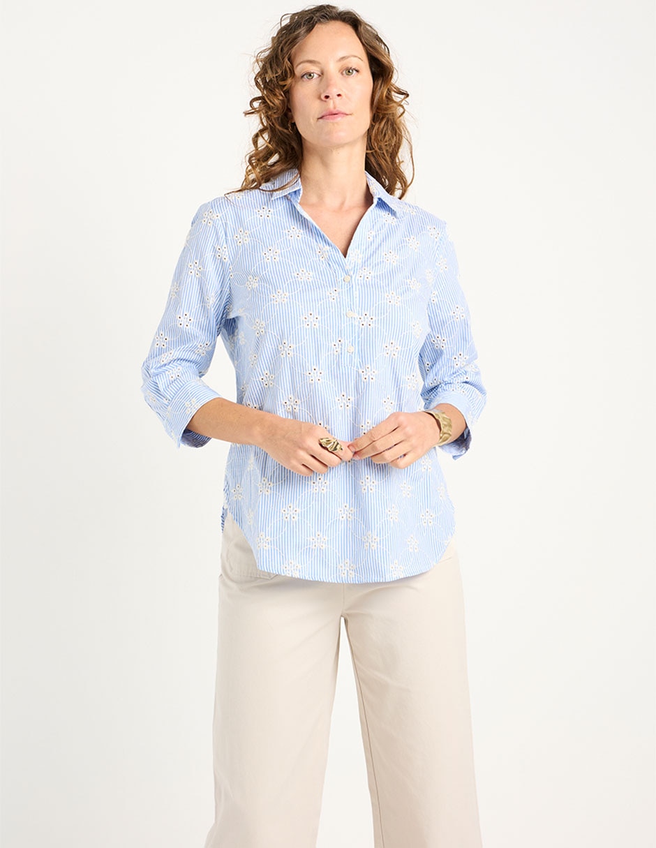 Blusa manga 3/4 para mujer