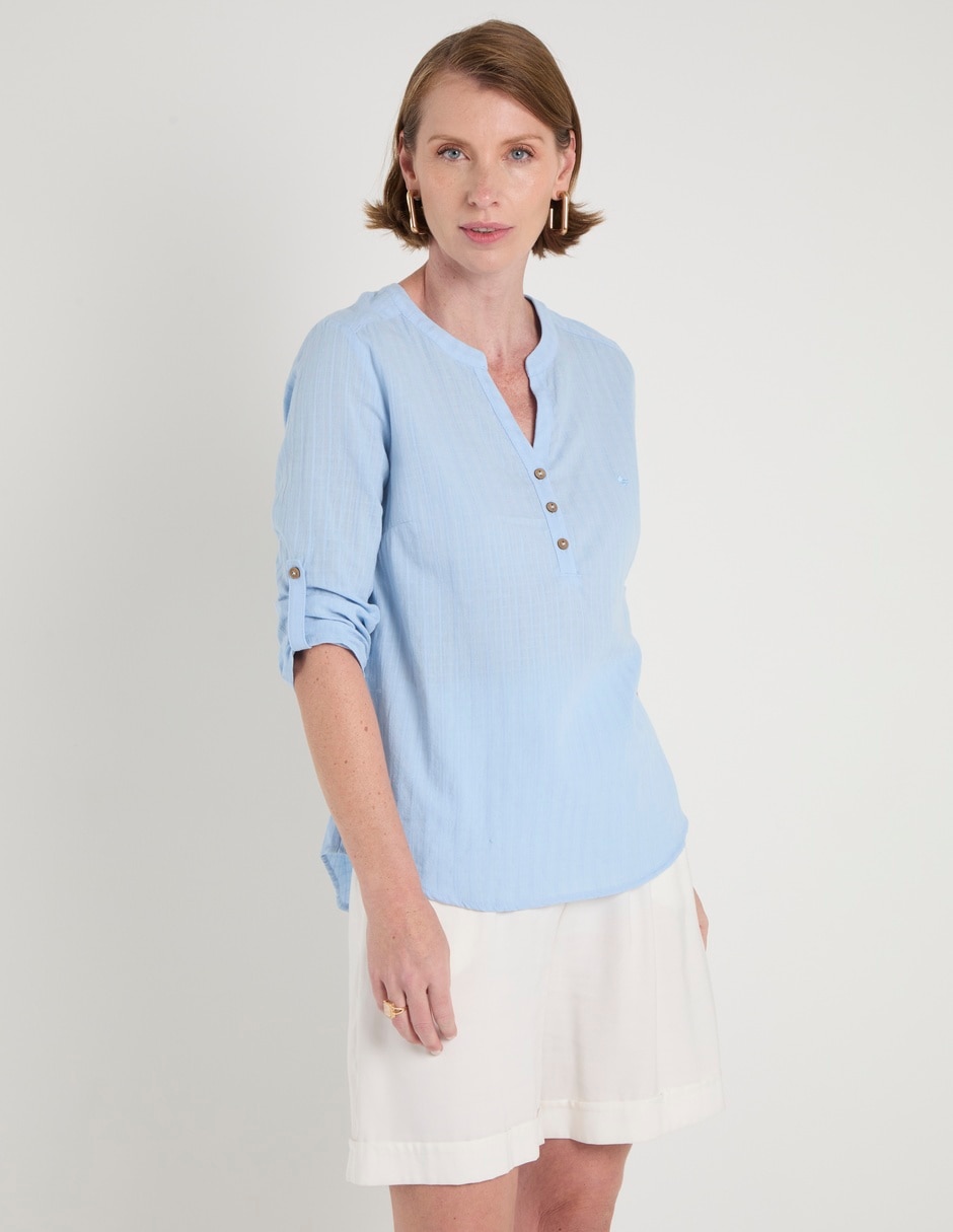 Blusa manga 3/4 para mujer