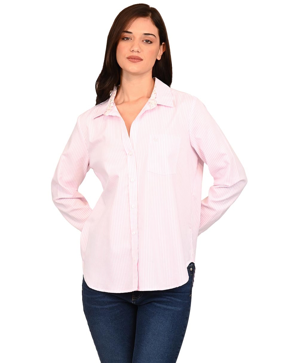 BLUSA FERRIONI M28605 M/L CAM, G, ROSA