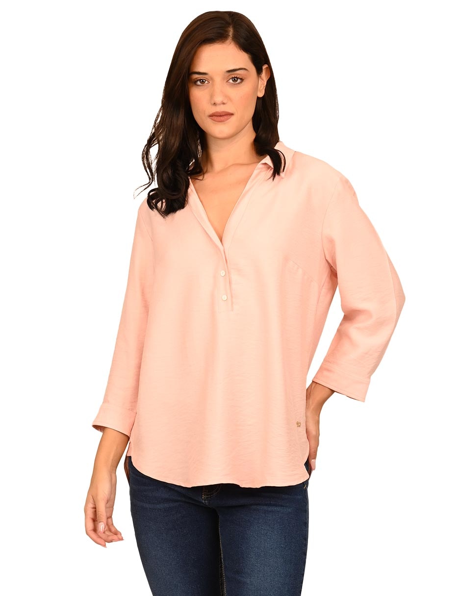 BLUSA FERRIONI M28618 REGUL, M, SALMÓN