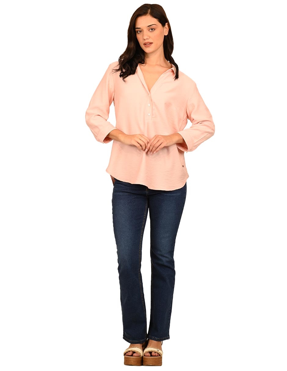 BLUSA FERRIONI M28618 REGUL, M, SALMÓN