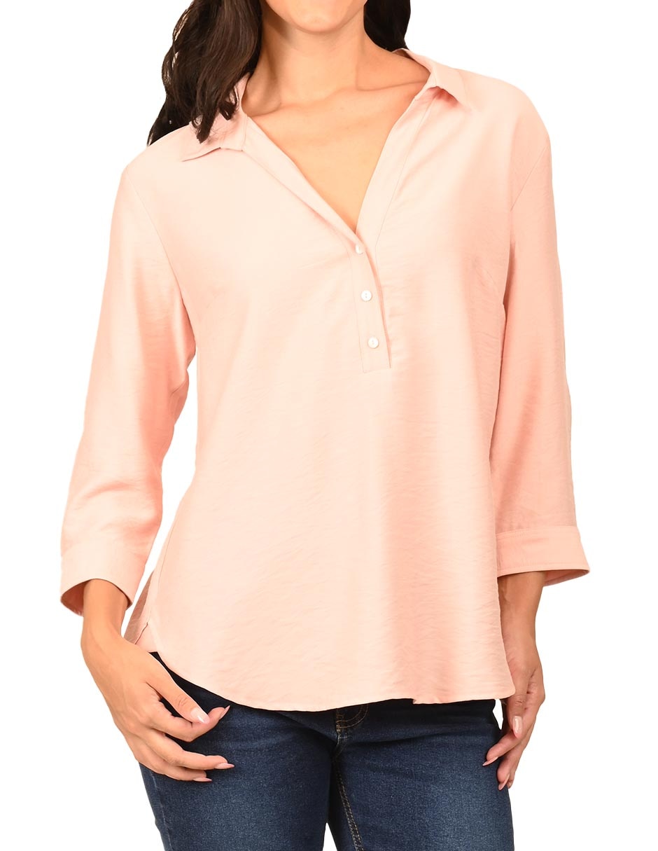 BLUSA FERRIONI M28618 REGUL, M, SALMÓN