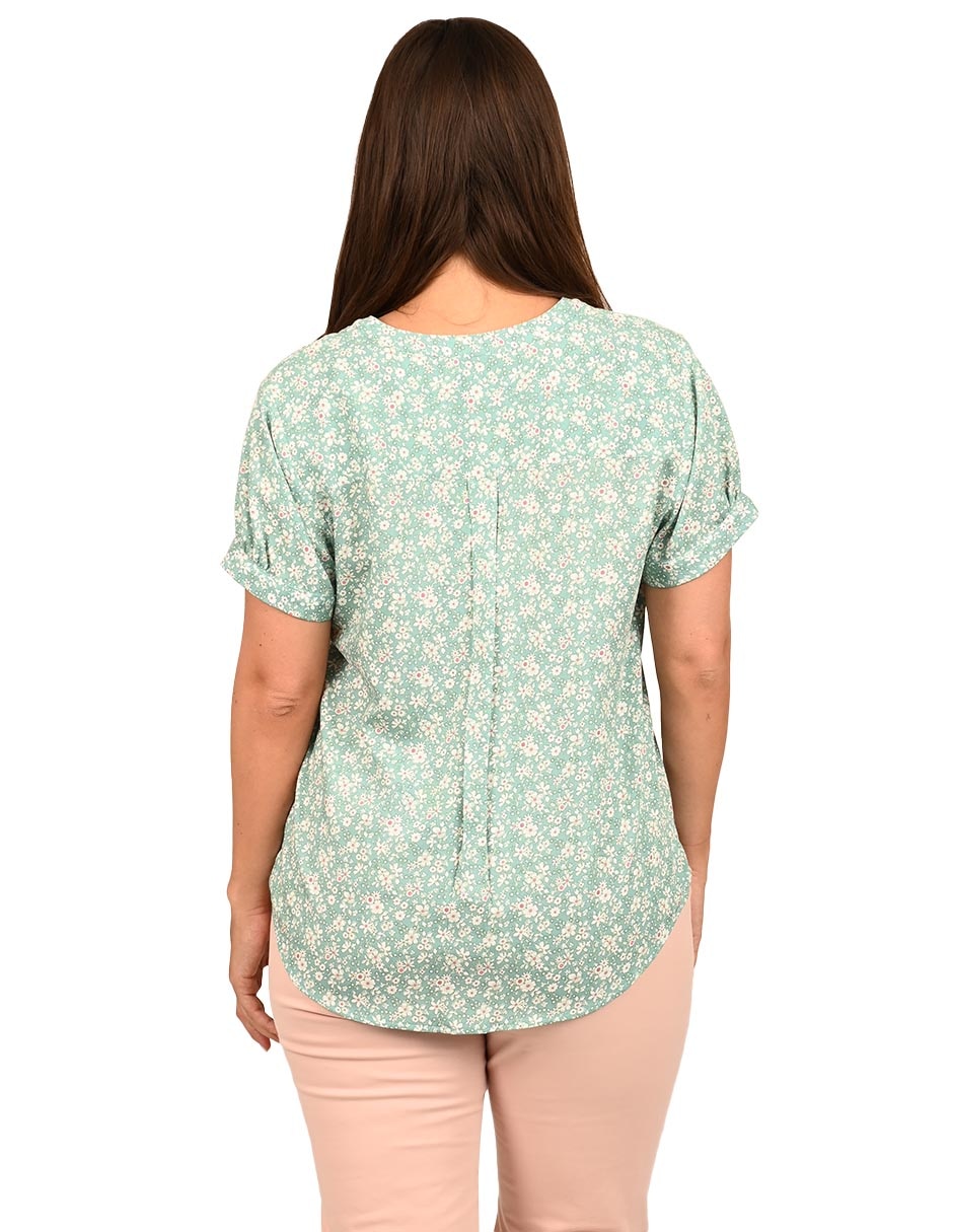 Blusa manga corta para mujer 3