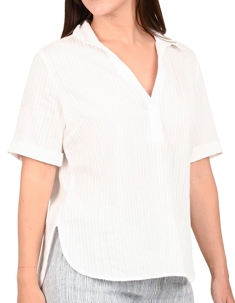 Blusa manga corta para mujer 4